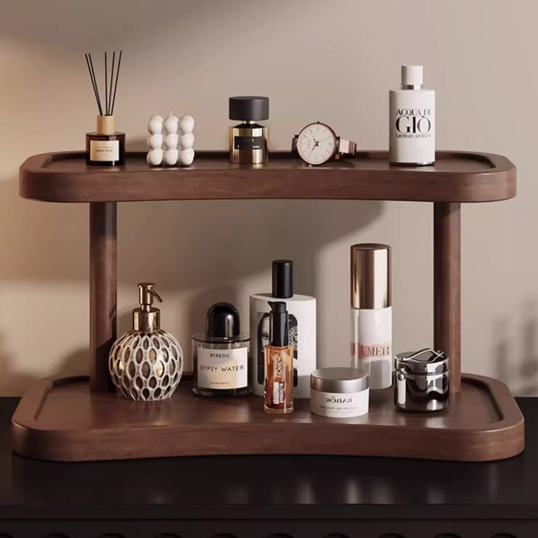 walnut, room perfume organiser