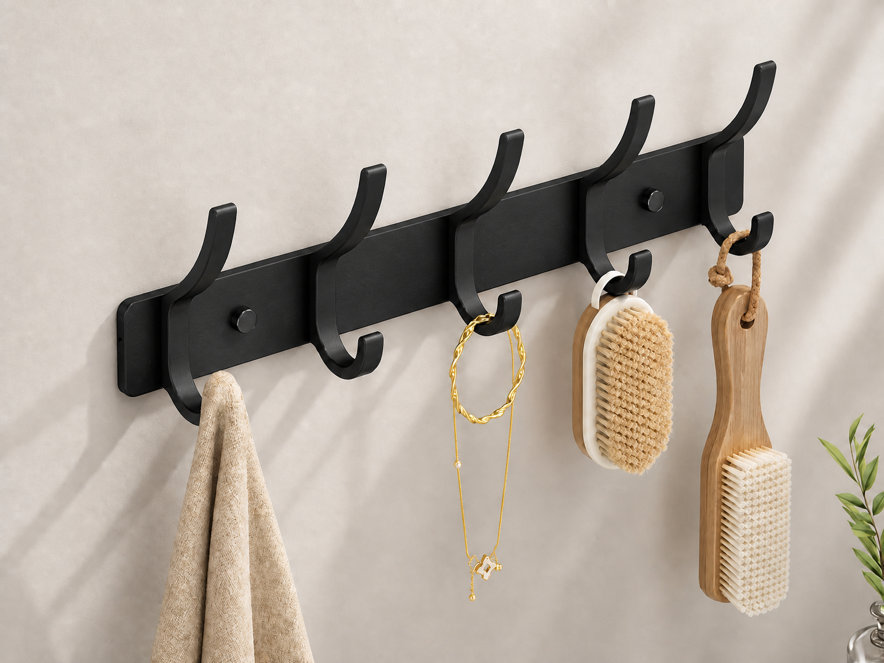 Wall Mount Hook Rack