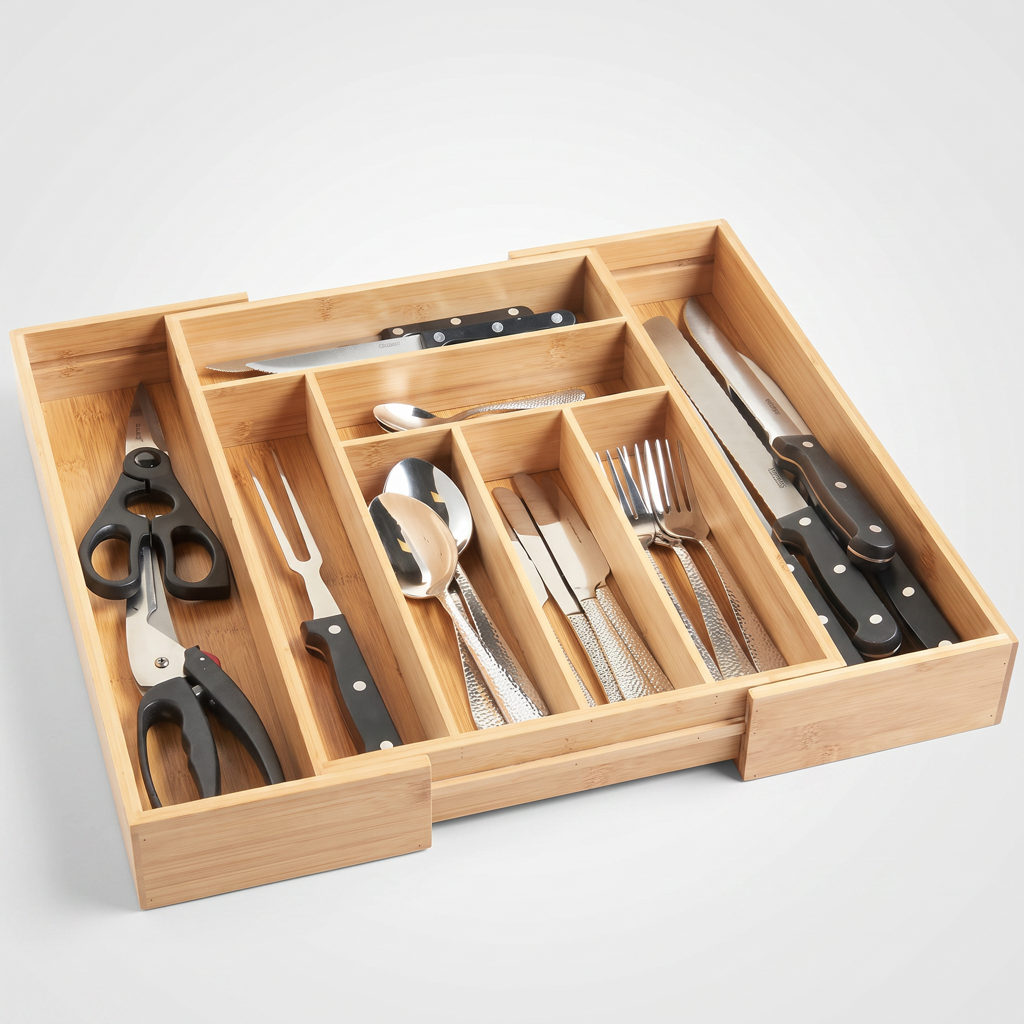 Bamboo Tray Organiser